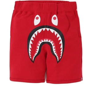 A Bathing Ape Shark Sweat Shorts - Red/Red Camo