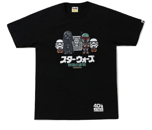 A Bathing Ape X Star Wars Baby Milo Carbonite Tee (SS20) - Black Bape