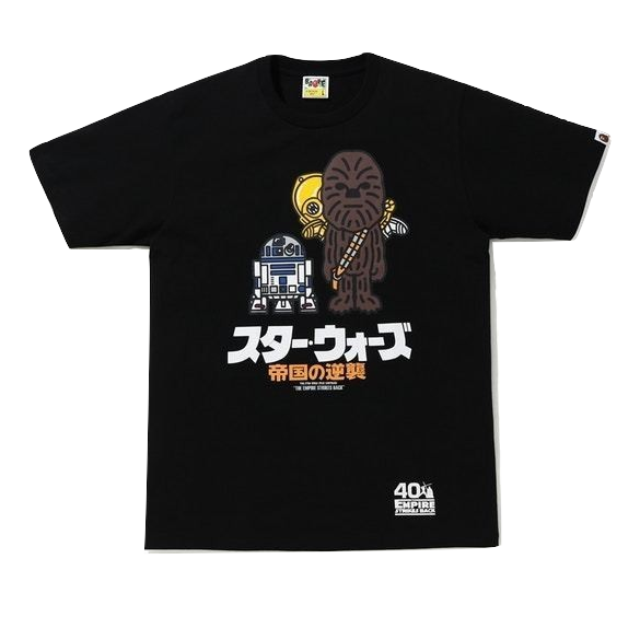 A Bathing Ape X Star Wars Chewbacca Tee (SS20) - Black Bape