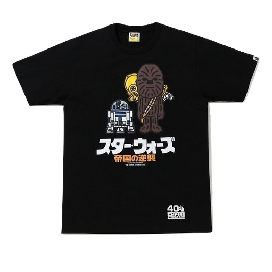A Bathing Ape X Star Wars Chewbacca Tee (SS20) - Black Bape
