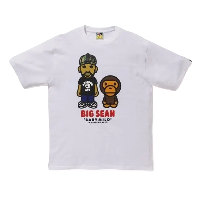 A Bathing Ape x Big Sean Baby Milo Tee - White Bape