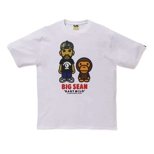 A Bathing Ape x Big Sean Baby Milo Tee - White Bape