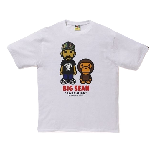 A Bathing Ape x Big Sean Baby Milo Tee - White - Used Bape
