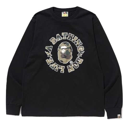 A Bathing Ape x Big Sean Don Life Long Sleeve Tee - Black - Used Bape