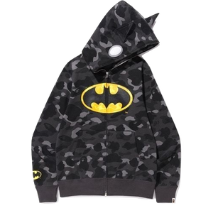 BAPE x DC Batman Color Camo Full Zip Hoodie #1 Black