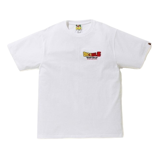 A Bathing Ape x Dragon Ball Z Baby Milo ASNKA Tee - White Bape