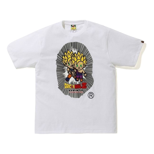 A Bathing Ape x Dragon Ball Z Baby Milo Big Ape Head Tee - White Bape