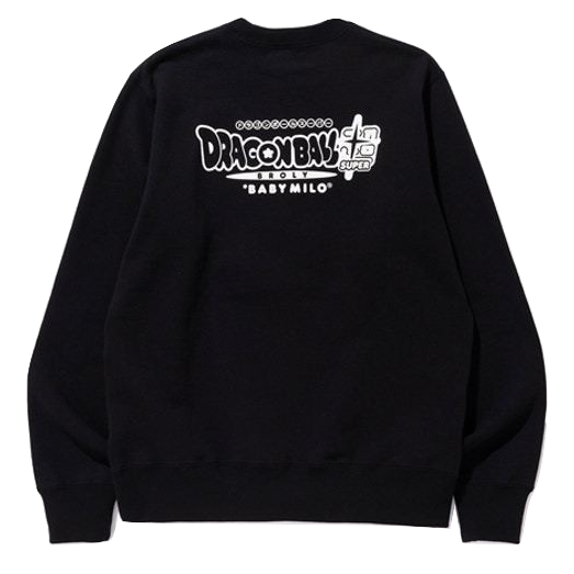 A Bathing Ape x Dragon Ball Super Golden Frieza Crewneck - Black - Used Bape