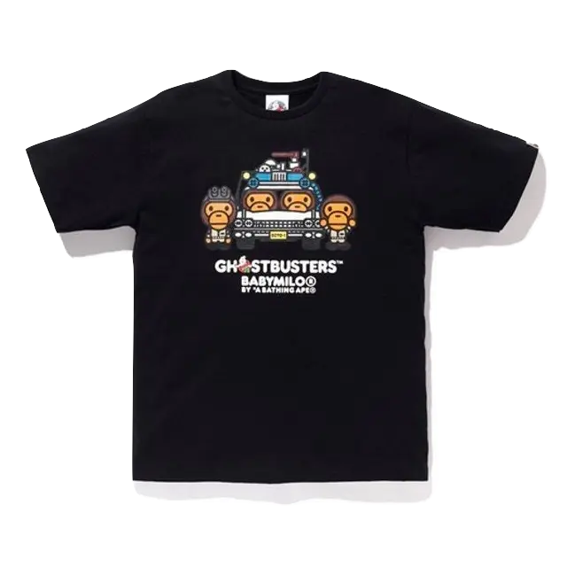 A Bathing Ape x Ghostbuster Baby Milo Tee #4 - Black Bape