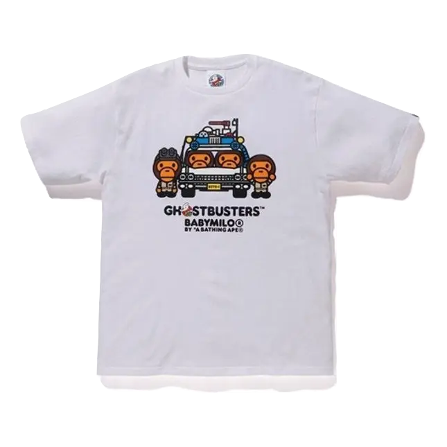 A Bathing Ape x Ghostbuster Baby Milo Tee #4 - White Bape