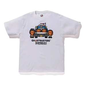 A Bathing Ape x Ghostbuster Baby Milo Tee #4 - White Bape