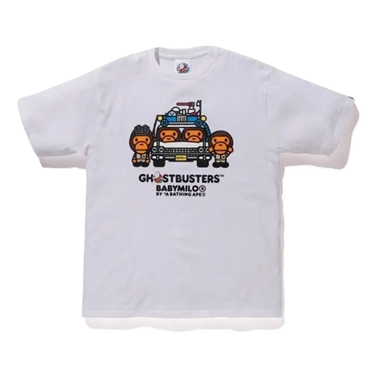 A Bathing Ape x Ghostbuster Baby Milo Tee #4 - White Bape