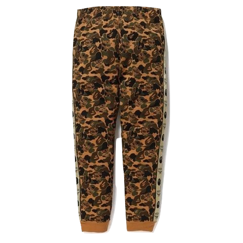 A Bathing Ape x MCM Camo Slim Women Sweatpants - Brown Bape