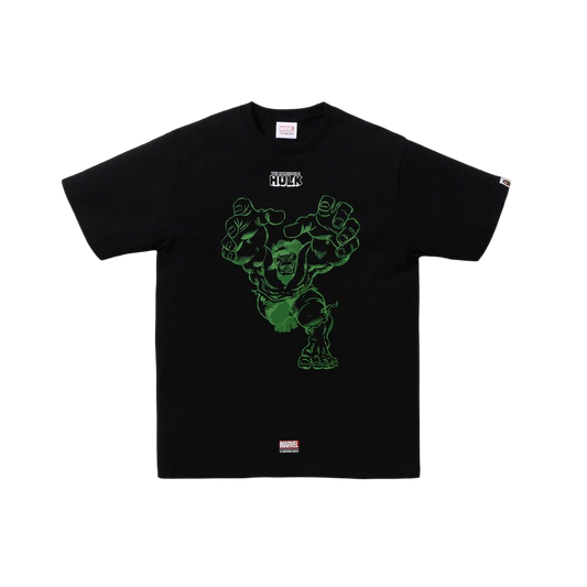 A Bathing Ape x Marvel Comics Hulk Tee - Black Bape