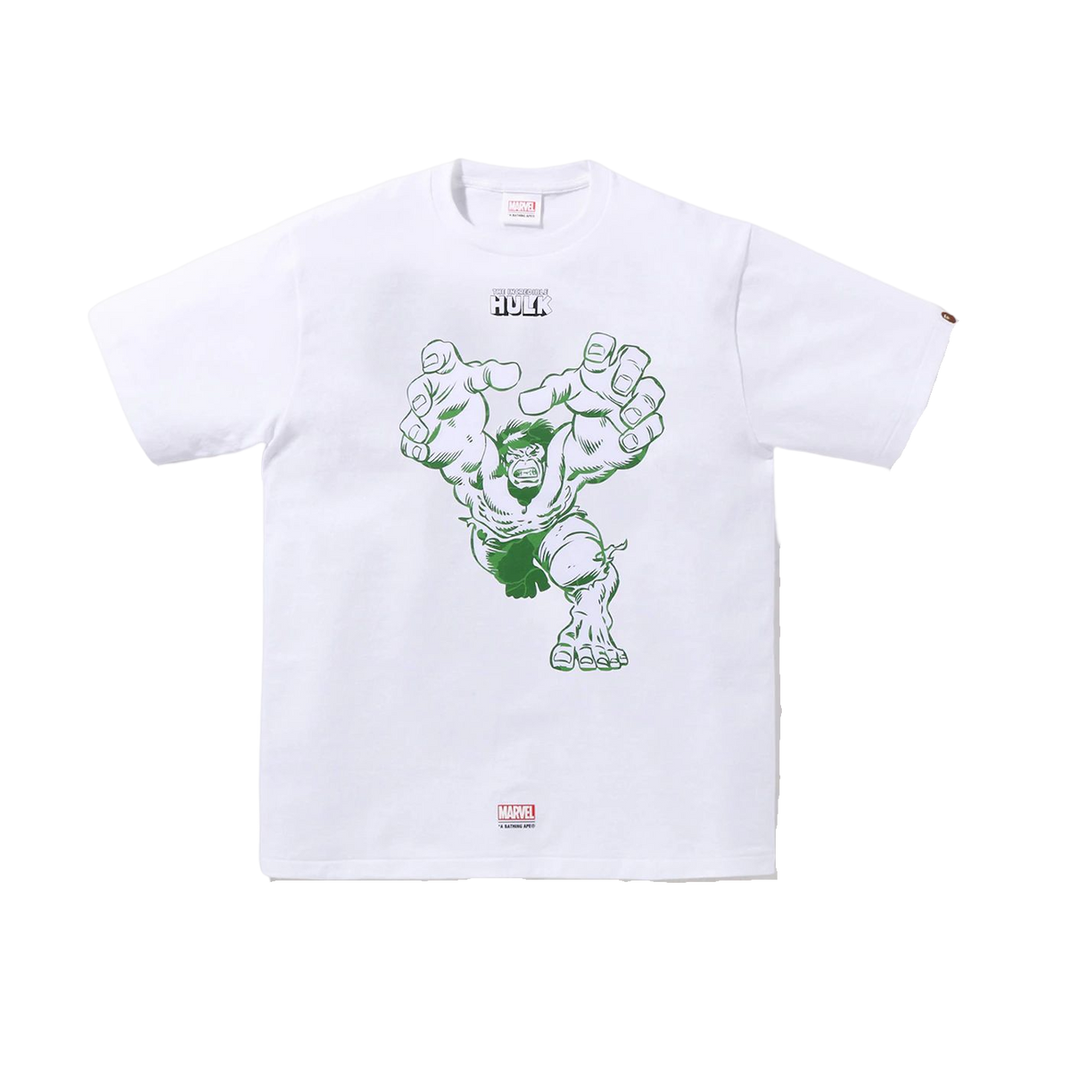 A Bathing Ape x Marvel Comics Hulk Tee - White Bape