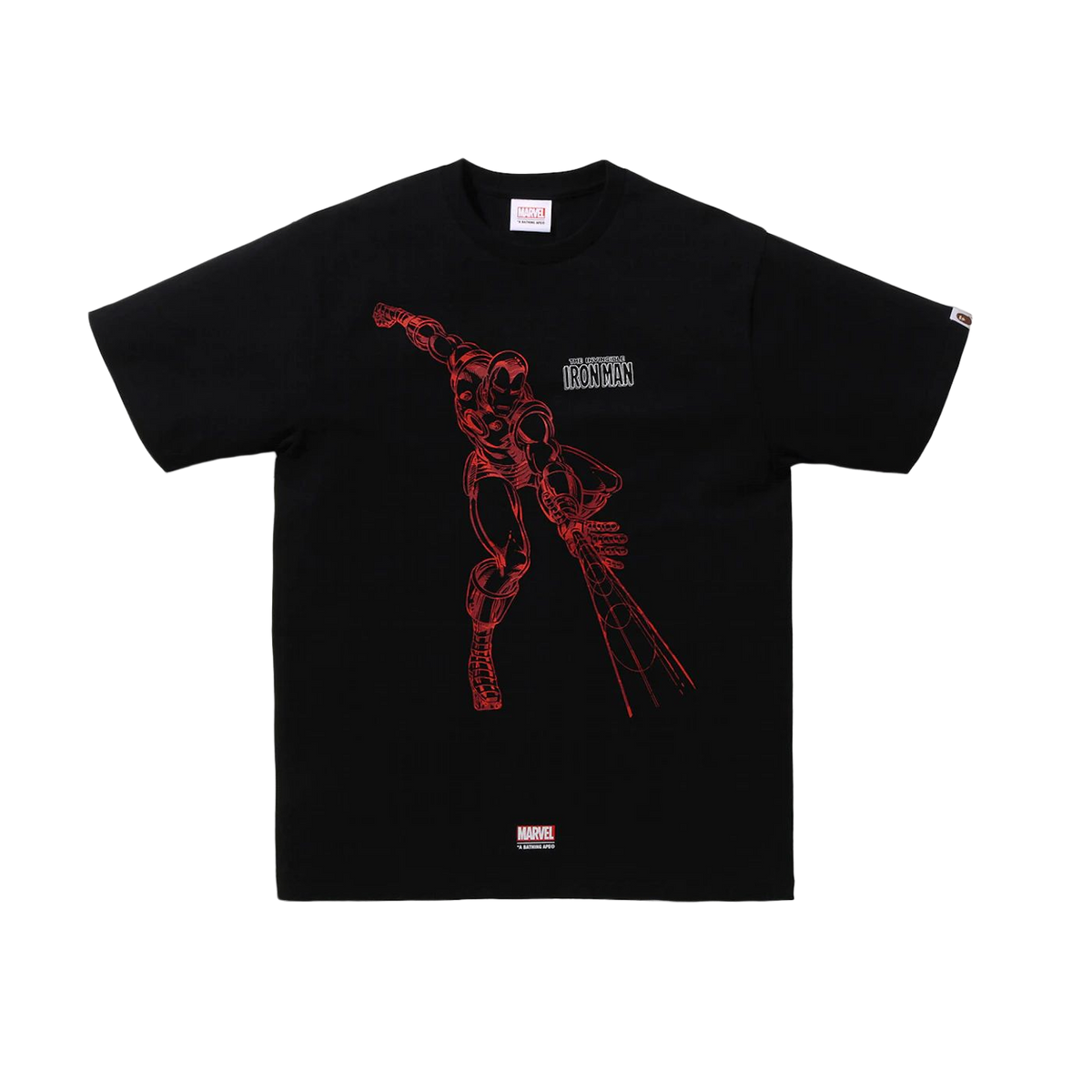 A Bathing Ape x Marvel Comics Iron Man Tee - Black Bape
