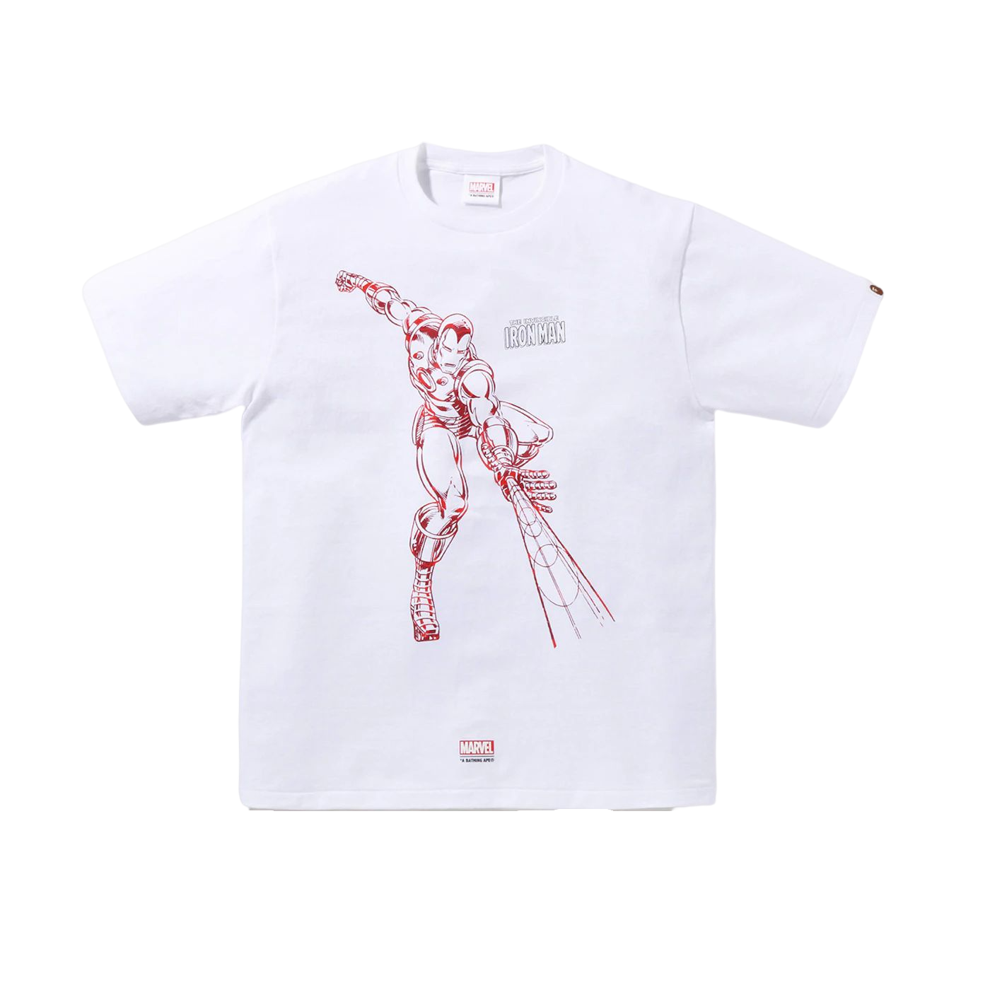 A Bathing Ape x Marvel Comics Iron Man Tee - White