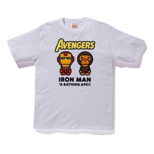 A Bathing Ape x Marvel Milo Iron Man Tee White Grails SF