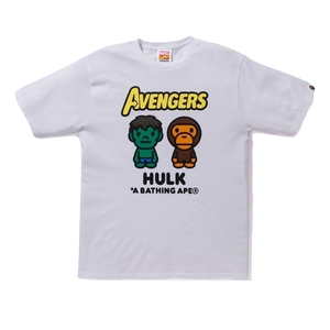 A Bathing Ape x Marvel Milo The Hulk Tee - White