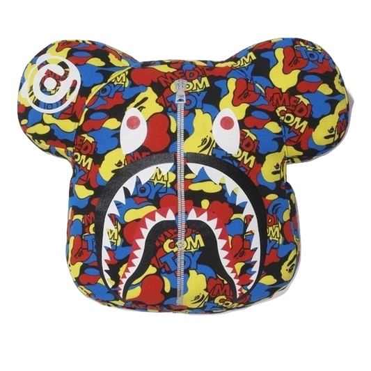 A Bathing Ape Medicom Toy Camo Bear Pillow - Multi
