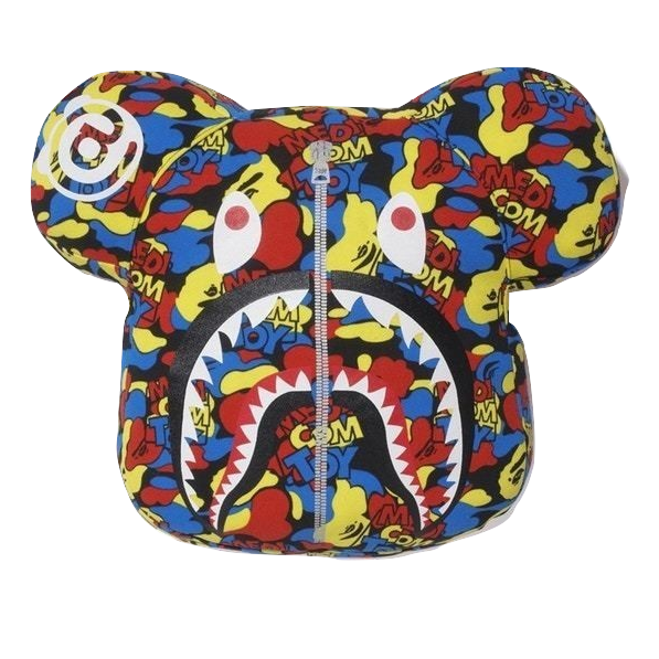 A Bathing Ape Medicom Toy Camo Bear Pillow - Multi