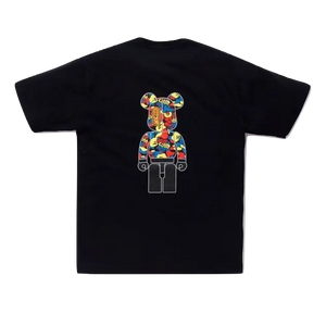 A Bathing Ape Medicom Toy Camo Bear Tee - Black/Multicolor Bape