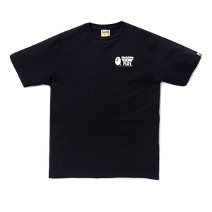 A Bathing Ape x Medicom Toy Camo Logo Tee - Black - Used Bape