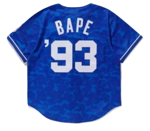 Bape x Mitchell & Ness Dodgers Jersey - Blue Bape