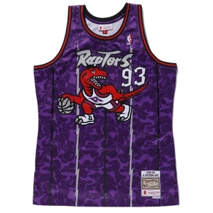 A Bathing Ape x Mitchell N Ness Raptors Jersey - Purple