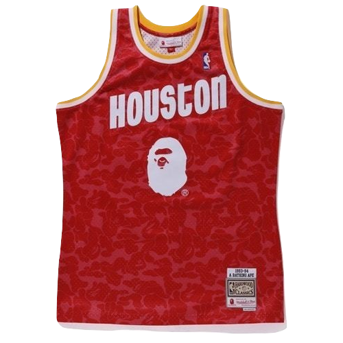 A Bathing Ape x Mitchell & Ness Rockets ABC Basketball Swingman Jersey –  Grails SF