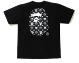 A Bathing Ape X Pokemon Monotone Big Ape Head Tee - Black