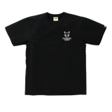 A Bathing Ape X Pokemon Monotone Big Ape Head Tee - Black