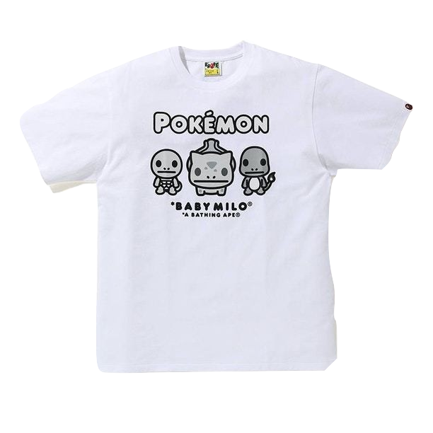 A Bathing Ape X Pokemon 1st Pokemon Tee - White Bape