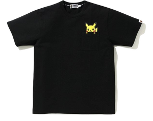A Bathing Ape X Pokemon Pikachu Pocket Tee - Black Bape