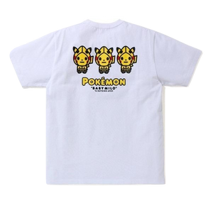 A Bathing Ape X Pokemon Pikachu Pocket Tee - White Bape