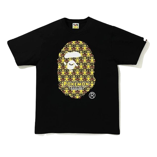 A Bathing Ape x Pokemon Ape Head Tee #1 - Black Bape