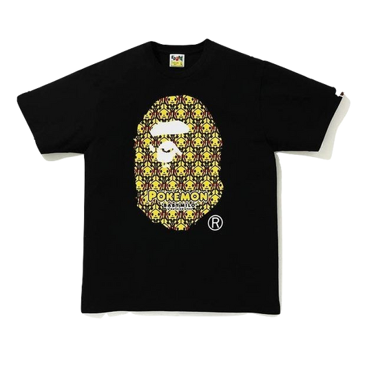 A Bathing Ape x Pokemon Ape Head Tee #1 - Black Bape