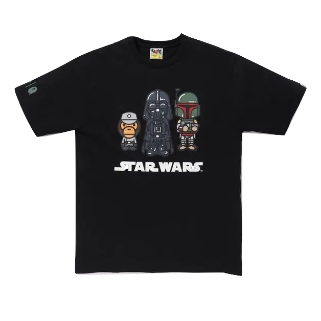 A Bathing Ape Star Wars x Bobafett Tee - Black Bape