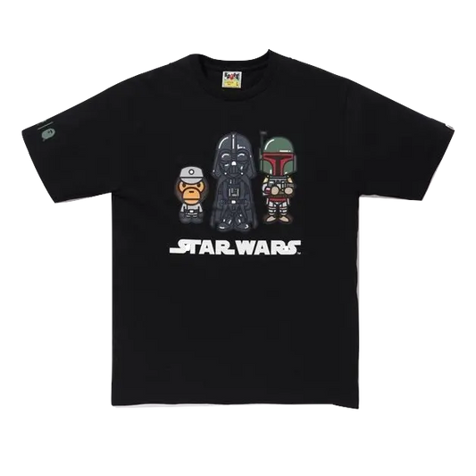 A Bathing Ape Star Wars x Bobafett Tee - Black Bape