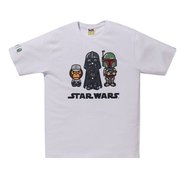 A Bathing Ape Star Wars x Bobafett Tee - White