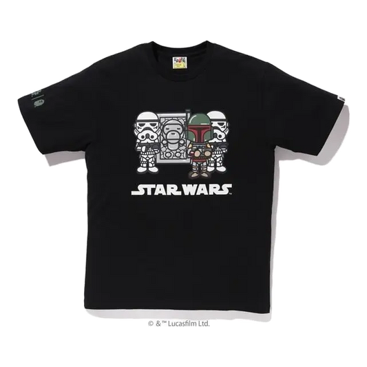 A Bathing Ape Star Wars x Baby Milo Carbonite Tee - Black Bape