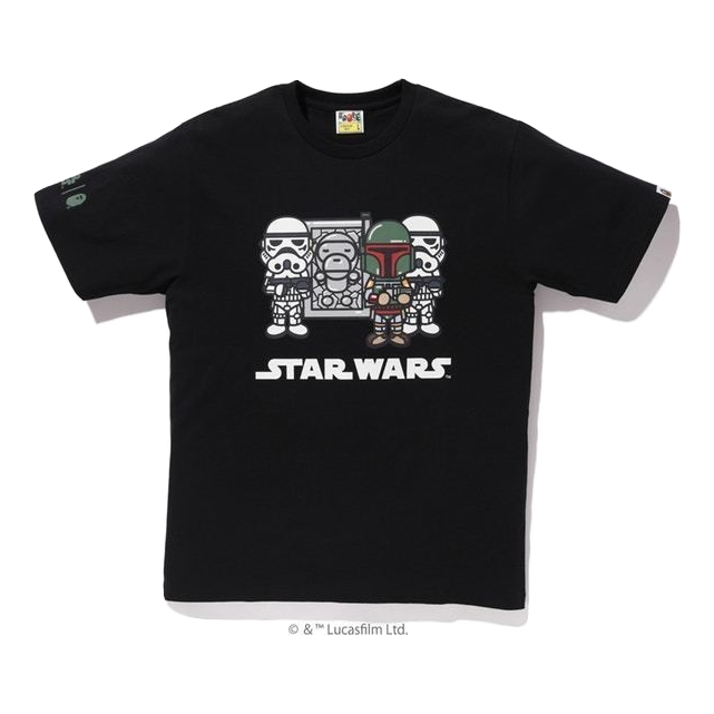 A Bathing Ape Star Wars x Baby Milo Carbonite Tee - Black