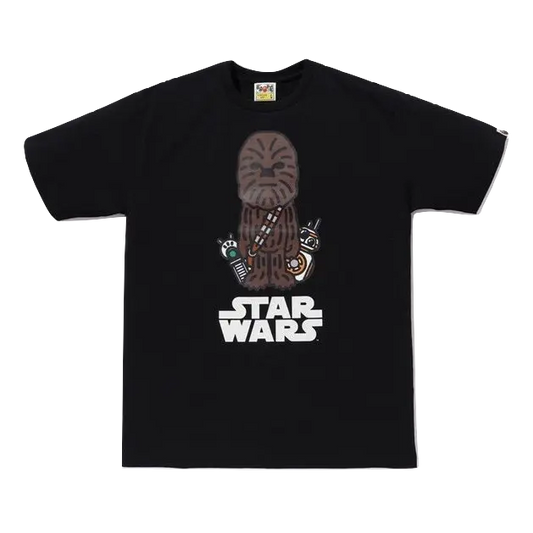 A Bathing Ape x Star Wars Chewbacca Tee - Black Bape