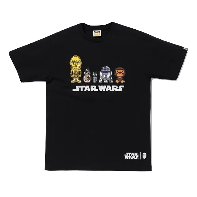 A Bathing Ape x Star Wars Droid Tee - Black Bape