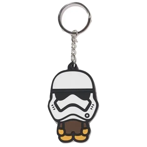 A Bathing Ape x Star Wars First Order Mask Keychain - White Bape