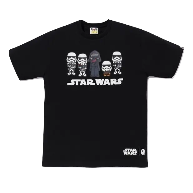 A Bathing Ape x Star Wars Kylo Ren Tee - Black Bape