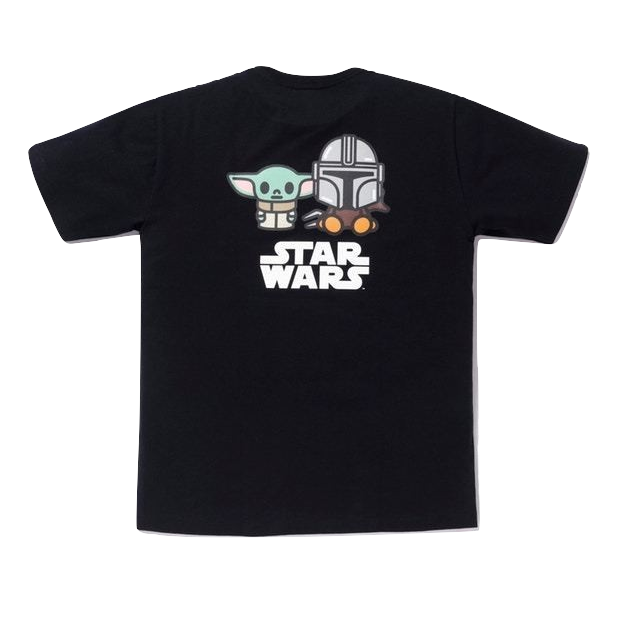 A Bathing Ape Star Wars x Bape The Child Baby Milo Tee - Black (Back) Bape