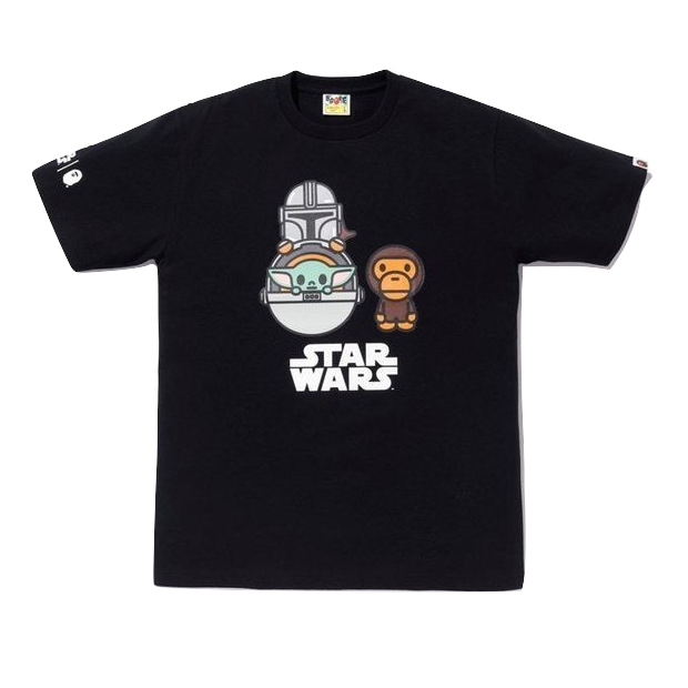 A Bathing Ape Star Wars x Bape The Child Cargo Baby Milo Tee - Black Bape