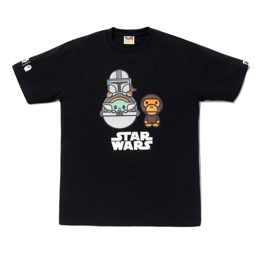 A Bathing Ape Star Wars x Bape The Child Cargo Baby Milo Tee - Black Bape