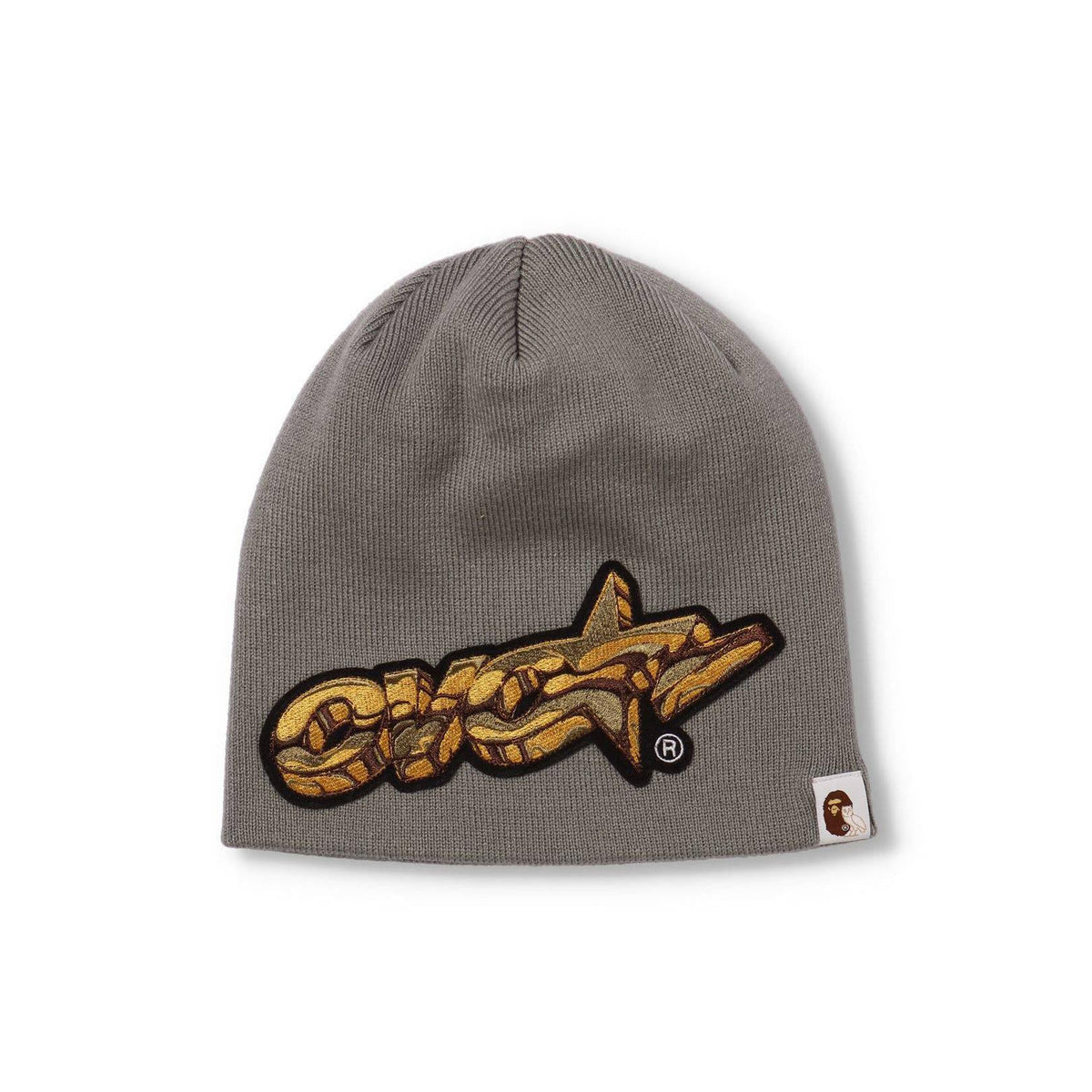 A Bathing Ape X OVO Knit Cap - Gray Bape
